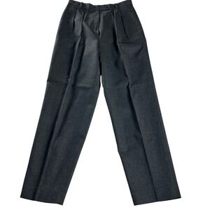 Vintage 90s Jones New York Wool Pleated Dress Pants Gray‎ 14